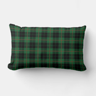 Grön Svart Röd Watch Rutig, Tartan Rutig Lumbarkudde