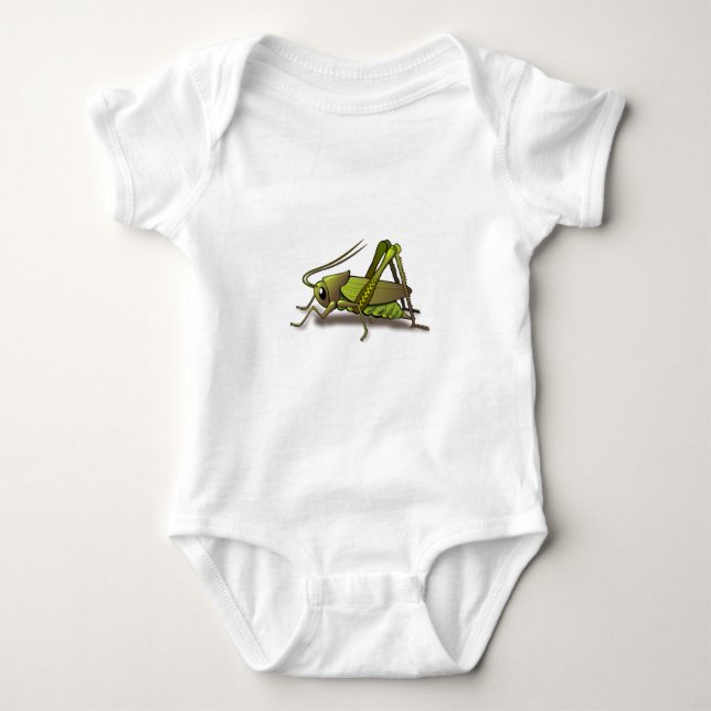 Grön syrsainsekt t-shirt (Framsida)