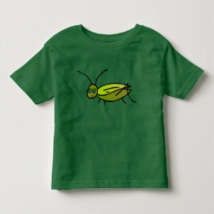 Grön syrsasmåbarnutslagsplats tee shirt