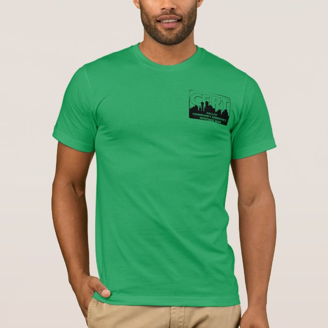 Grön T Ledig Shirt (Framsida)