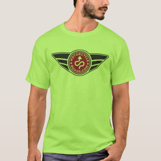 Grön t-skjorta w/basic röd MCR för sten logotyp Tee Shirt