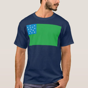 Grön T-tröja för bergpojkeflagga T-shirt