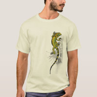 Grön T-tröja för leguan