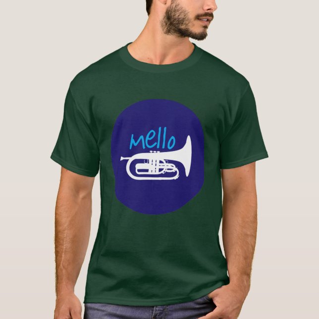 Grön T-tröja "för Mello" skog Tee (Framsida)