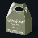 Grön Talavera-platta Spansk Fiesta Bröllopsdessert Presentaskar<br><div class="desc">Alla älskar en fiesta! Denna samling är en fantastisk blandning av elegans och kulturarv, inspirerad av traditionella mexikanska Talavera-kakelplattor. Den jordnära olivgröna terrakottablommiga kanten utstrålar sofistikation och en touch av festlig charm, vilket gör den perfekt för din spanskt eller mexikanskt inspirerade fest. Oavsett om du är värd för en stor...</div>