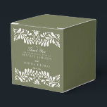 Grön Talavera-platta Spansk stil Fiesta Bröllop Presentaskar<br><div class="desc">Alla älskar en fiesta! Denna samling är en fantastisk blandning av elegans och kulturarv, inspirerad av traditionella mexikanska Talavera-kakelplattor. Den jordnära olivgröna terrakottarandningen med blommor utstrålar sofistikation och en touch av festlig charm, vilket gör den perfekt för din spanskt eller mexikanskt inspirerade fest. Oavsett om du är värd för en...</div>