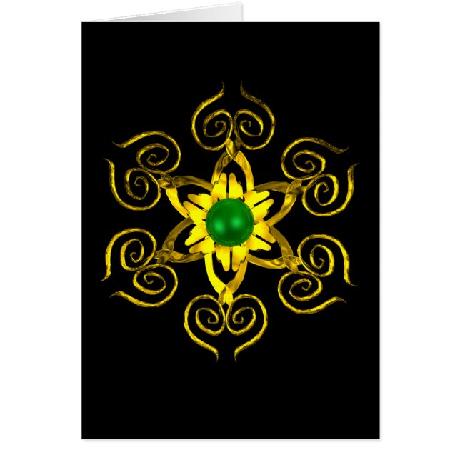 GRÖN TALISMAN HÄLSNINGSKORT (Framsidan)