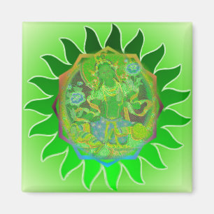 Grön Tara magnet