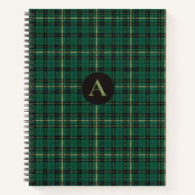 Grön Tartan Monogram
