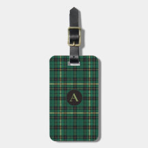 Grön Tartan Monogram