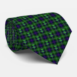 Grön Tartan Slips