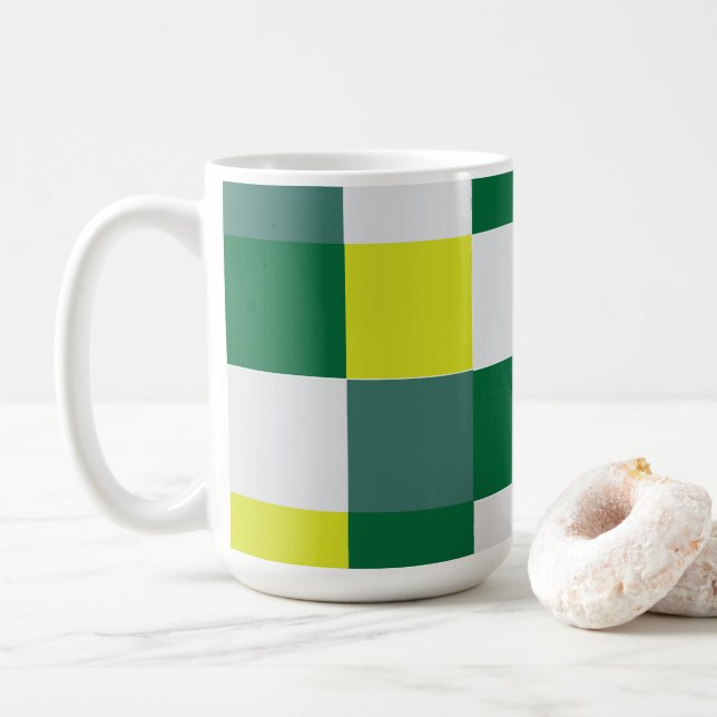 Grön tartanrutig kaffemugg (Med munk)