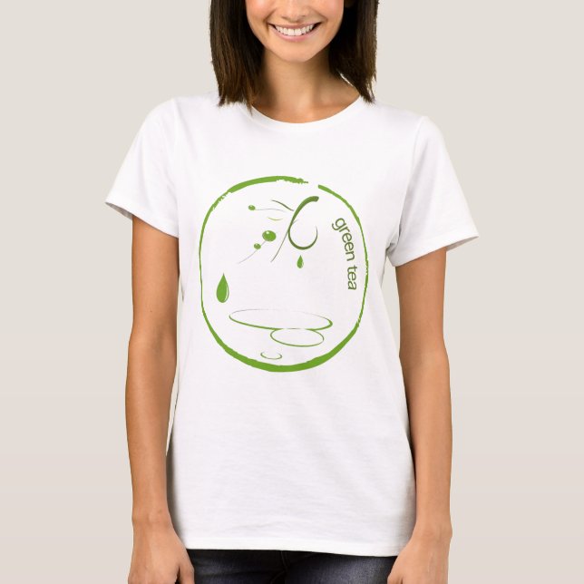 Grön Tea 1 Tee Shirt (Framsida)