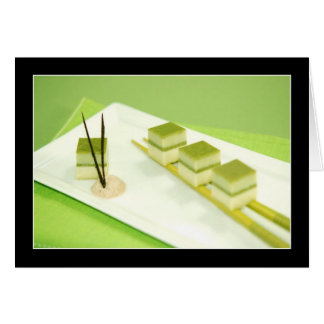 Grön TeaTofu Hälsningskort