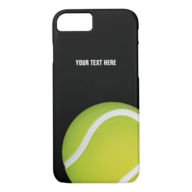 Grön tennisboll för personlig Case-Mate iPhone skal (Baksida)