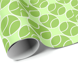 Grön tennisboll presentpapper