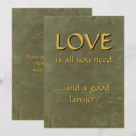 Grön Texturerad Marmor Jurist Humor Kort – Lyx