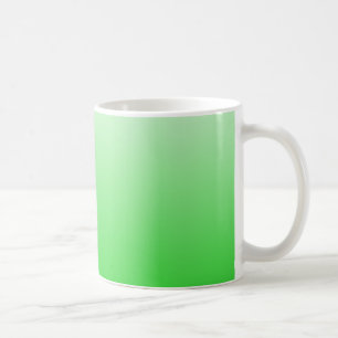 grön till vit övertoning #00cc00 kaffemugg