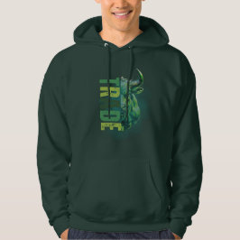 Grön tjur | Trade Design Hoodie