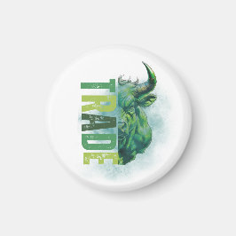 Grön tjur | Trade Design Magnet