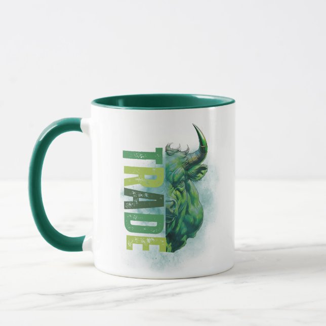 Grön tjur | Trade Design | Marmor Mugg (Vänster)
