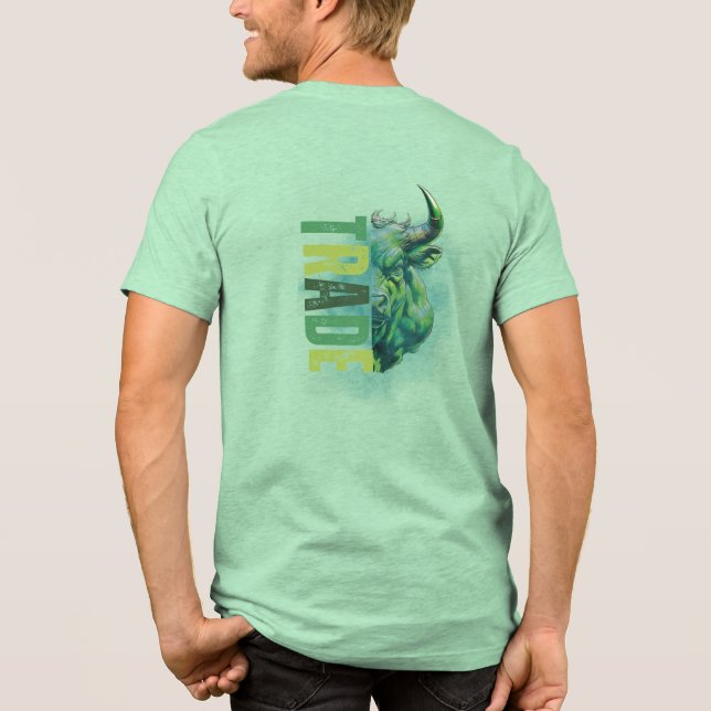 Grön tjur | Trade Design T Shirt (Baksida)
