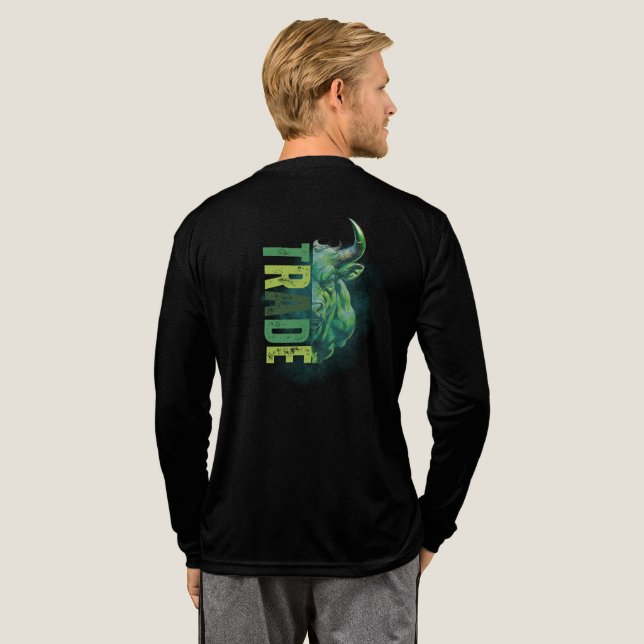 Grön tjur | Trade Design T Shirt (Hel baksida)