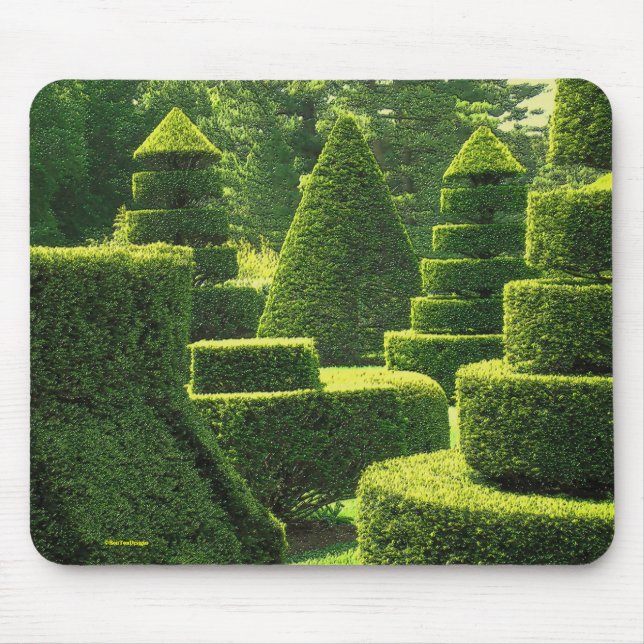 Grön Topiary - Mousepad Musmatta (Framsidan)