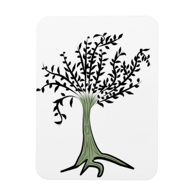 Grön träd magnet (Vertikal)