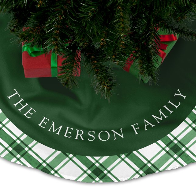 Grön trädskörtel julgransmatta borstad polyester (Green Tree Skirt
)