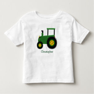 Grön traktor för personlig t-shirt