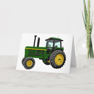 Grön traktor kort