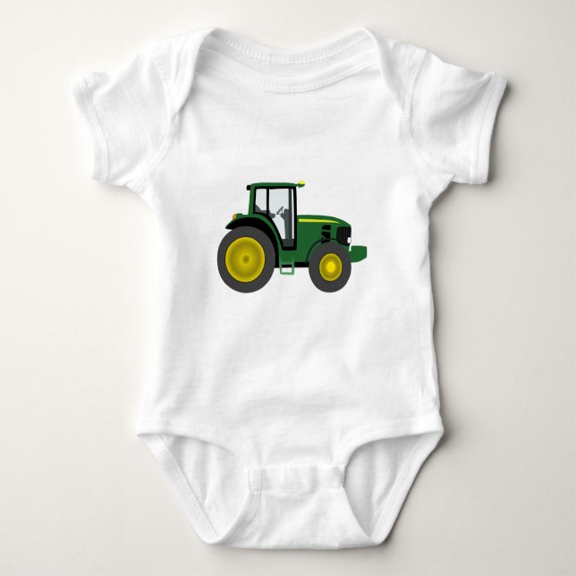 Grön traktor t-shirt (Framsida)