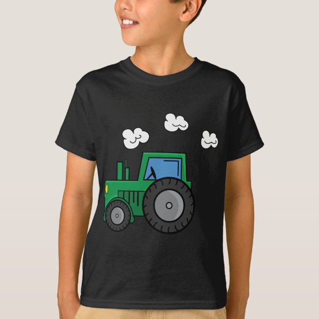 Grön traktor tee (Framsida)