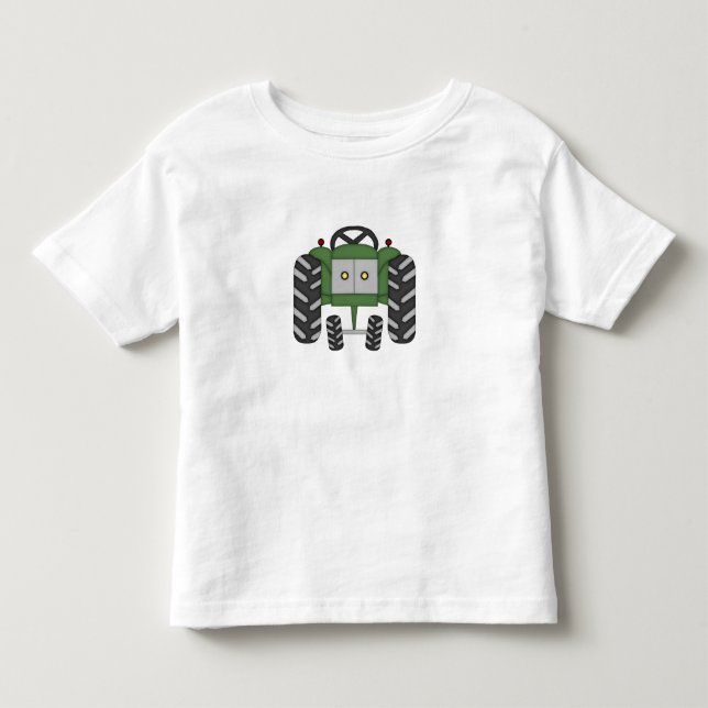 Grön traktor tee shirt (Framsida)
