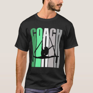 Grön tränare för luftyoga Instruktör Luftyoga Snyg T Shirt