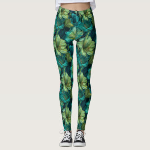 Grön Tränings- Amaryllis Estetisk Morsdagspresent Leggings