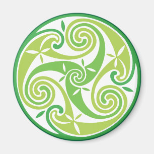 Grön triskel magnet
