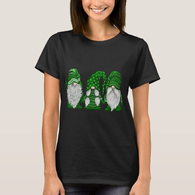 Grön tröja Gnome Design St. Patrick's Day Irländsk (Framsida)