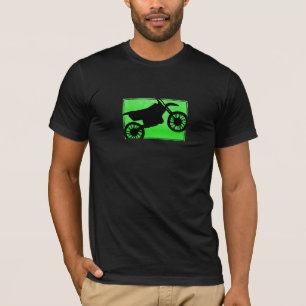 Grön TShirt för smutscykelSilhouette T Shirt