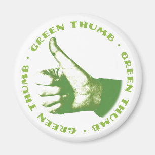 Grön tum magnet