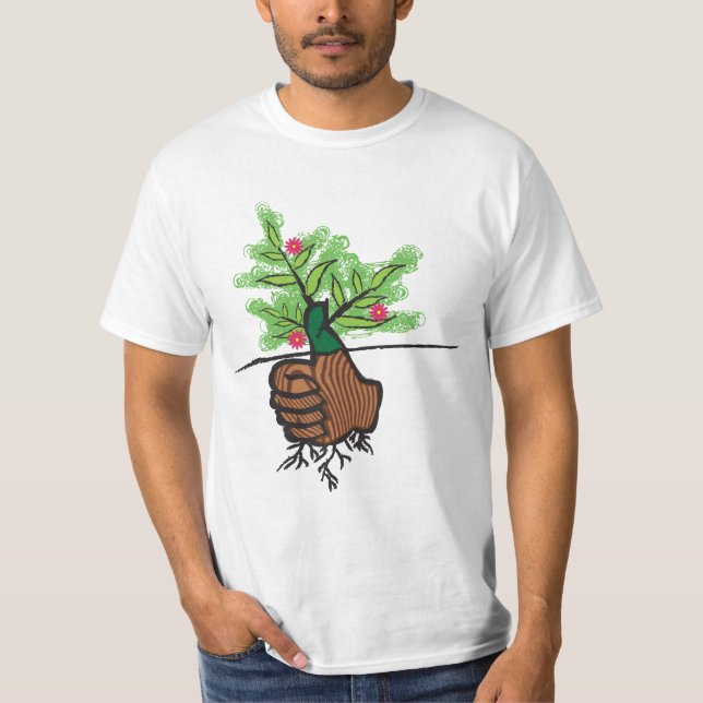 Grön tum tee (Framsida)