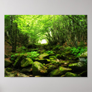 Grön tunnel poster