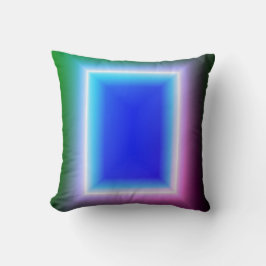 Grön Turkos Dörr Neon Illusion Effekt Kudd Kudde