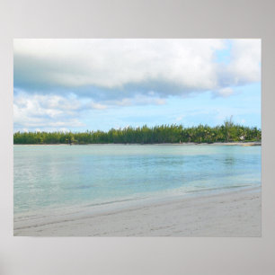 GRÖN TURTLE CAY /ABACO ÖARNA" HAVSLANDSKAP POSTER