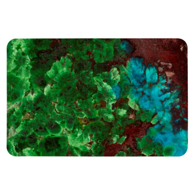 Grön tvärstrimmig Shattuckit Magnet (Horisontell)