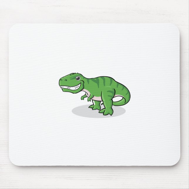 Grön TyrannosaurusRex (T-Rex) Dinosaur Musmatta (Framsidan)