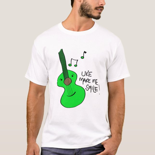 Grön Uke T-tröja Tee Shirt (Framsida)