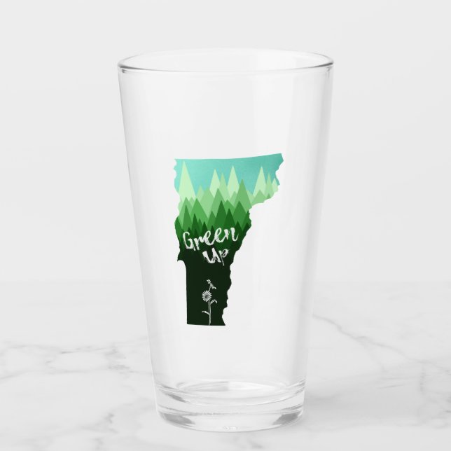 Grön Upp Vermont Glaskopp (Framsida)