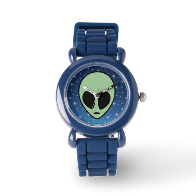 Grön utomjording armbandsur (Framsida)